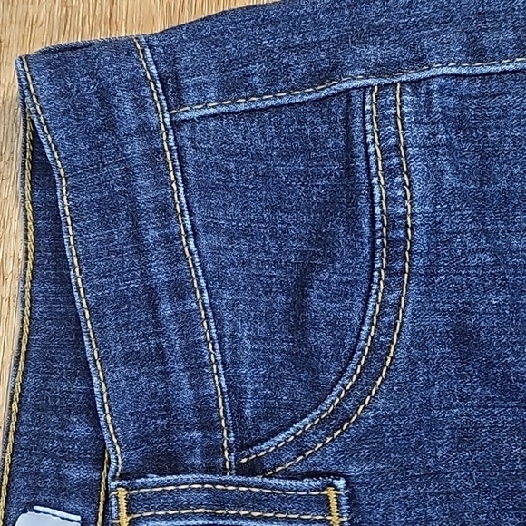 Judy Blue High Rise Super Flare Leg Raw Hem Dark Wash Stretch Denim Jean - Picture 4 of 16